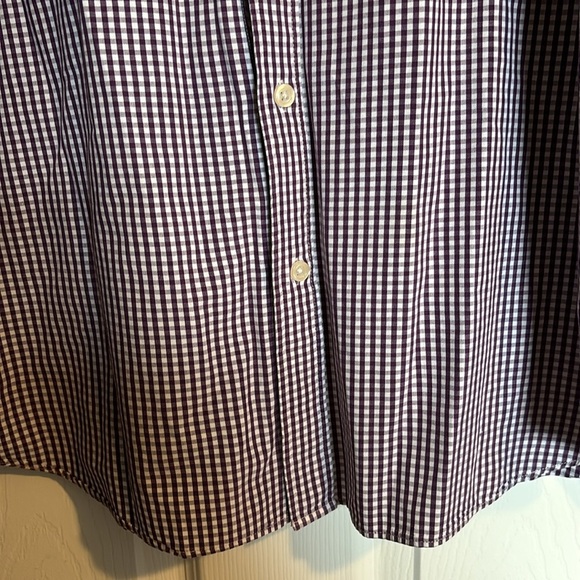Fossil men’s purple gingham long sleeve button down shirt size XL - Picture 4 of 9